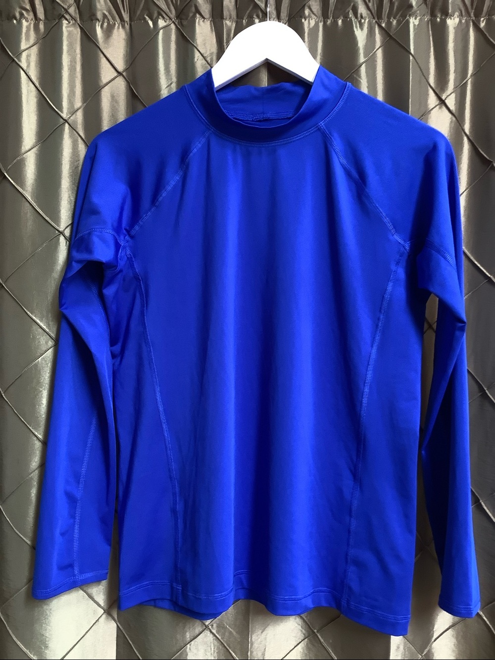 EUC- Lands' End Mock Neck Long Sleeve UPF 50 Rash Guard